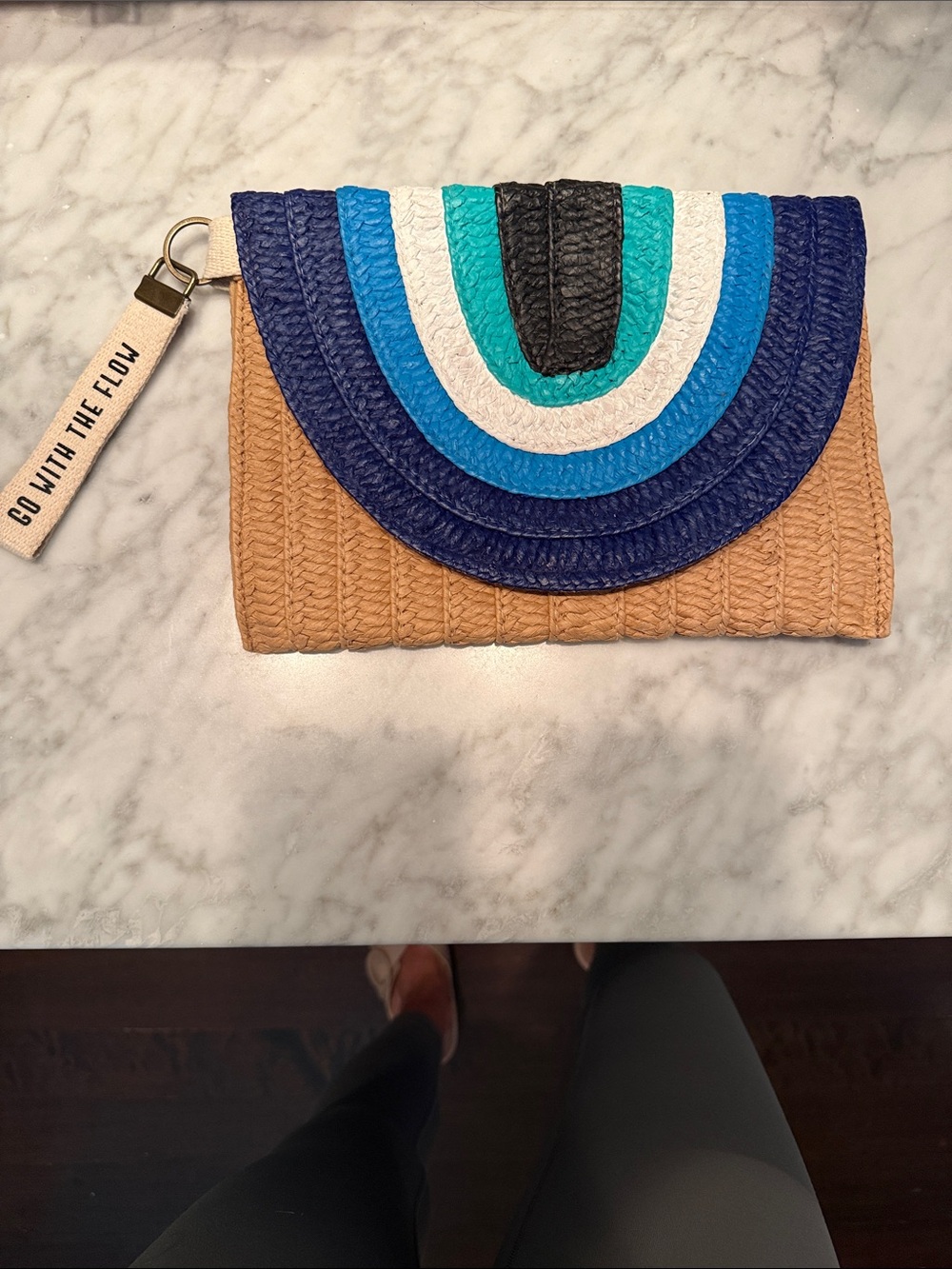 Mar & Ella Tan Woven Clutch